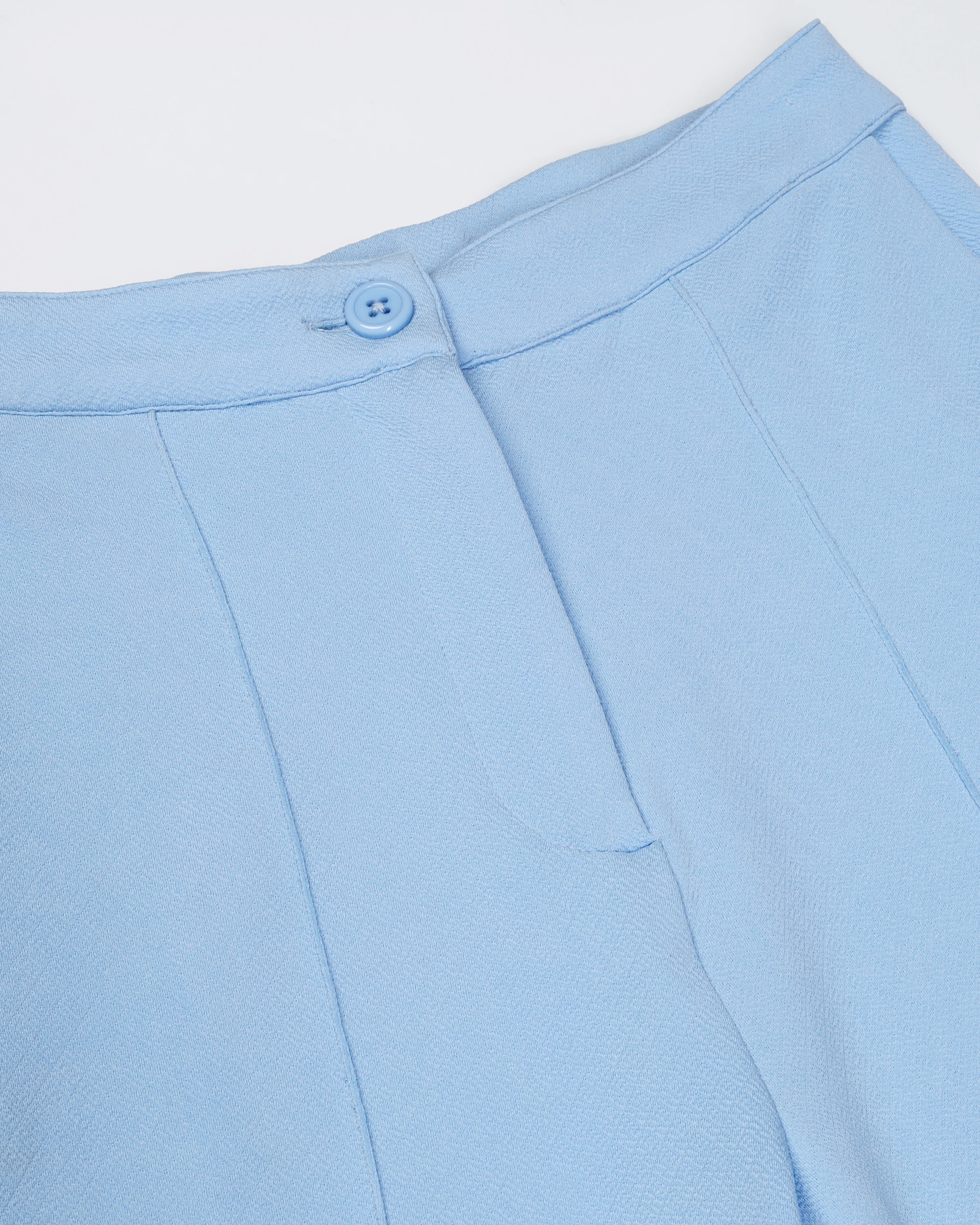 Women High-Rise Pleated Bootcut Trousers