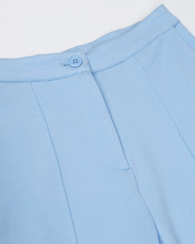 Women High-Rise Pleated Bootcut Trousers