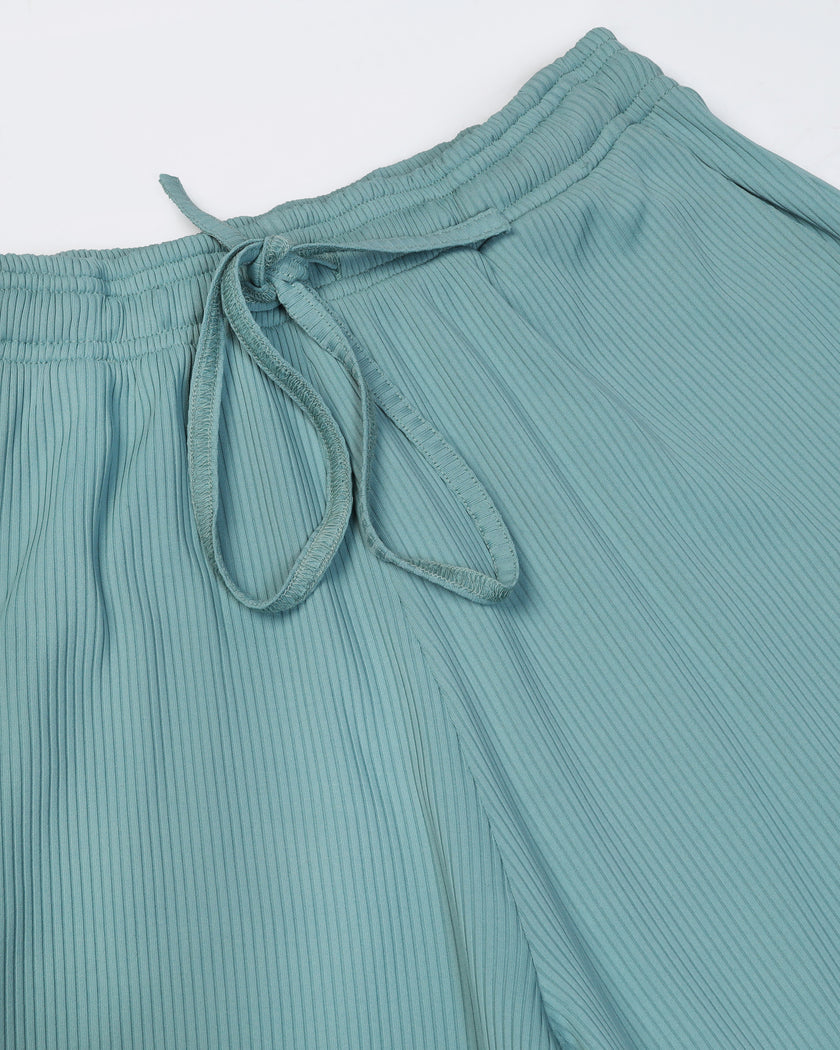 Women Strappy Crop Top with Trousers