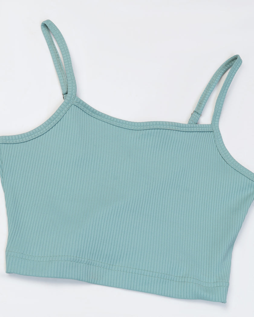 Women Strappy Crop Top with Trousers