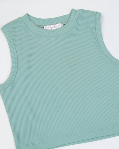 Stretchable Round Neck Tank Top