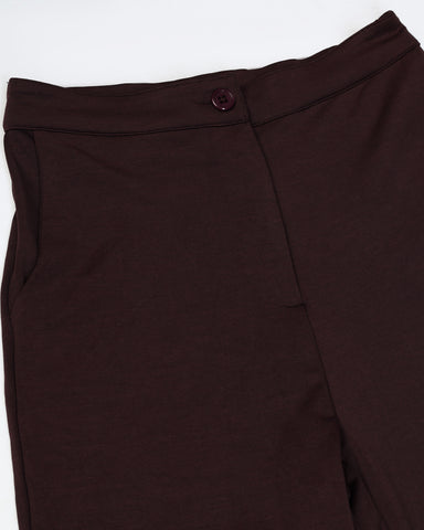 Women Straight Fit Flat-Front Trousers