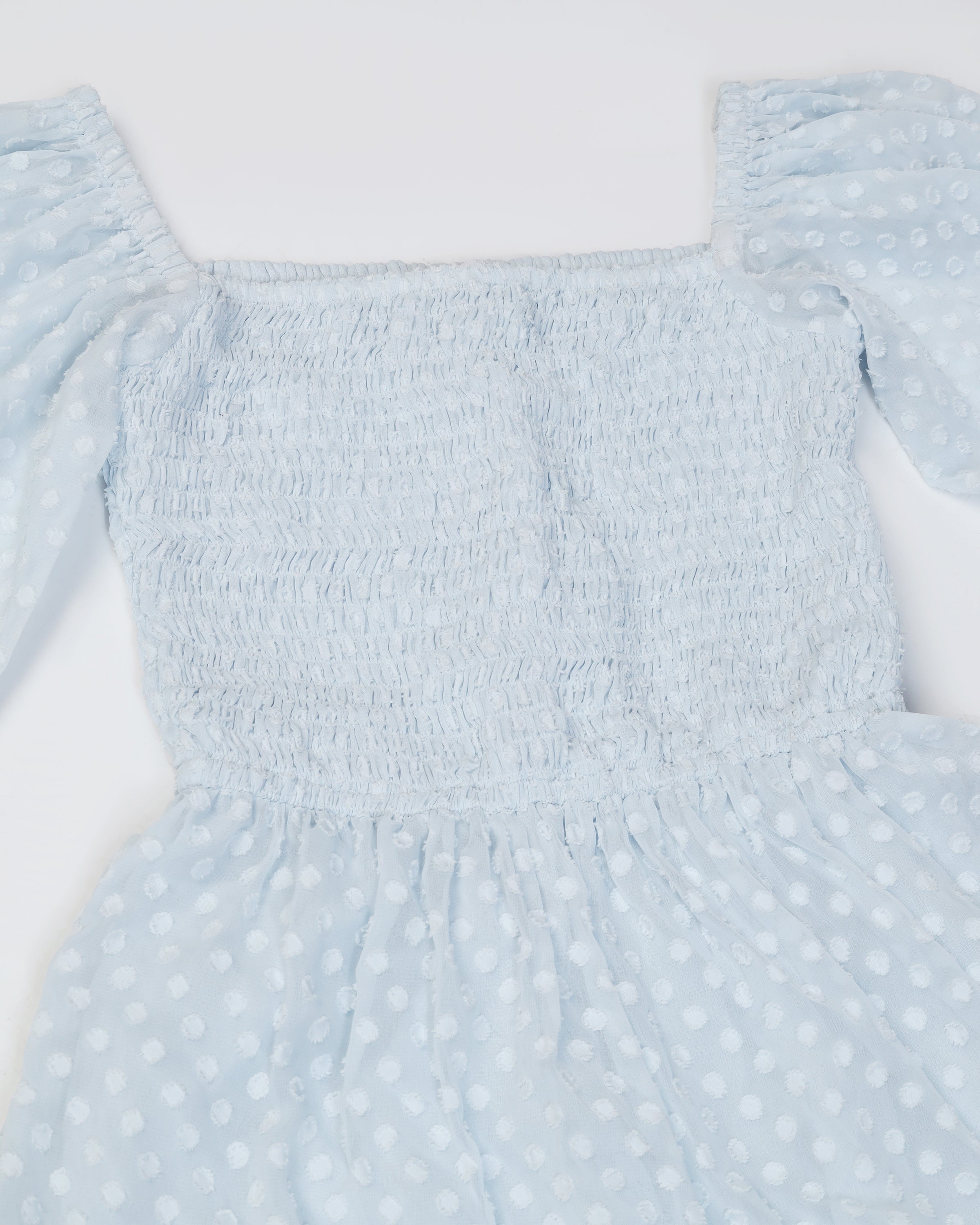 Women's Jacquard Smocked Fit & Flare Maxi Dress
