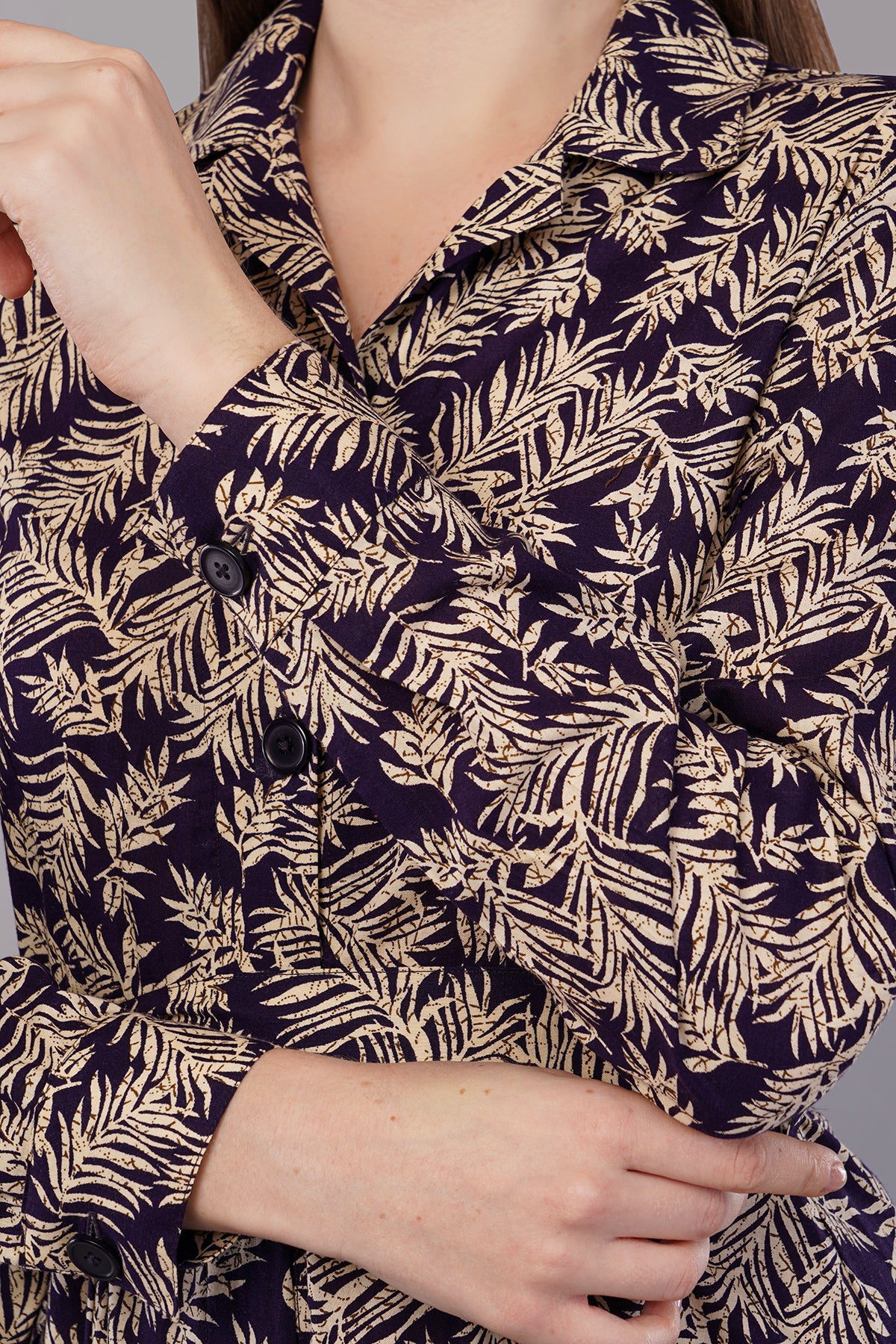 Women Leaf Print Fit & Flare Dress