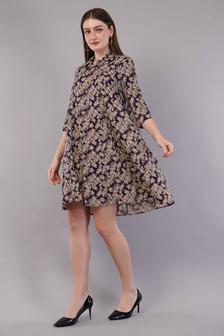 Women Printed Fit & Flare Dress