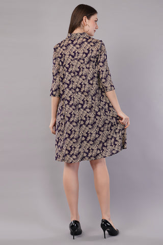 Women Printed Fit & Flare Dress