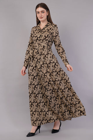 Women Floral Print Maxi Dress