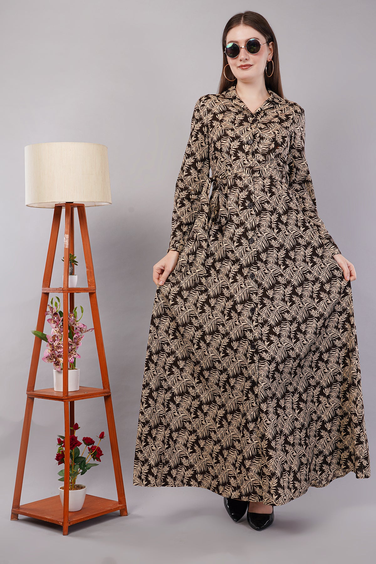 Women Floral Print Maxi Dress