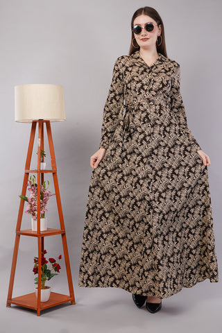 Women Floral Print Maxi Dress
