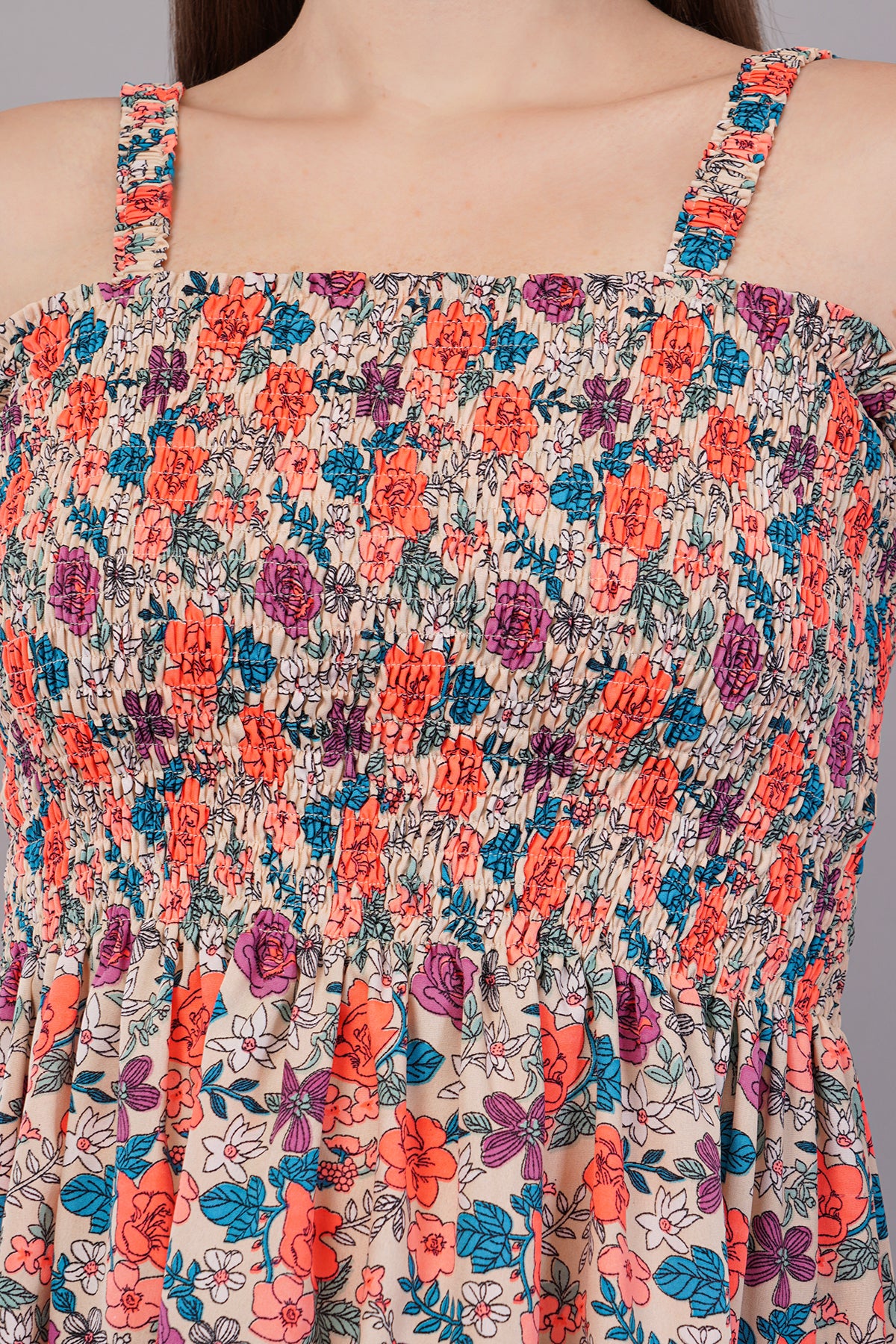 Women Floral Print Fit & Flare Dress