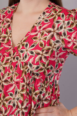 Floral Print Fit & Flare Dress