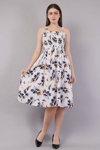 Floral Print Fit & Flare Dress