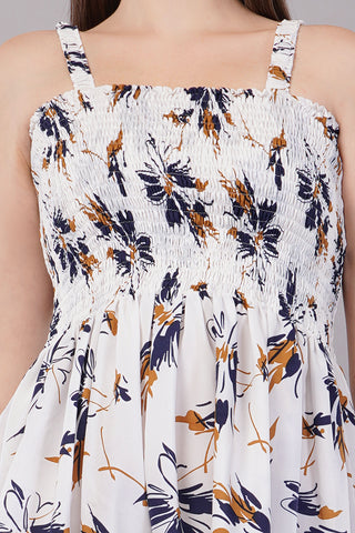 Floral Print Fit & Flare Dress