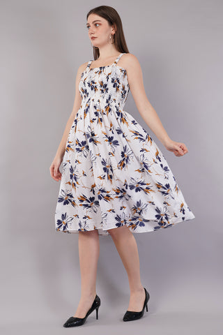 Floral Print Fit & Flare Dress