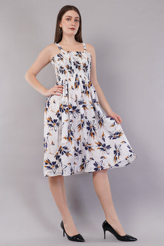 Floral Print Fit & Flare Dress