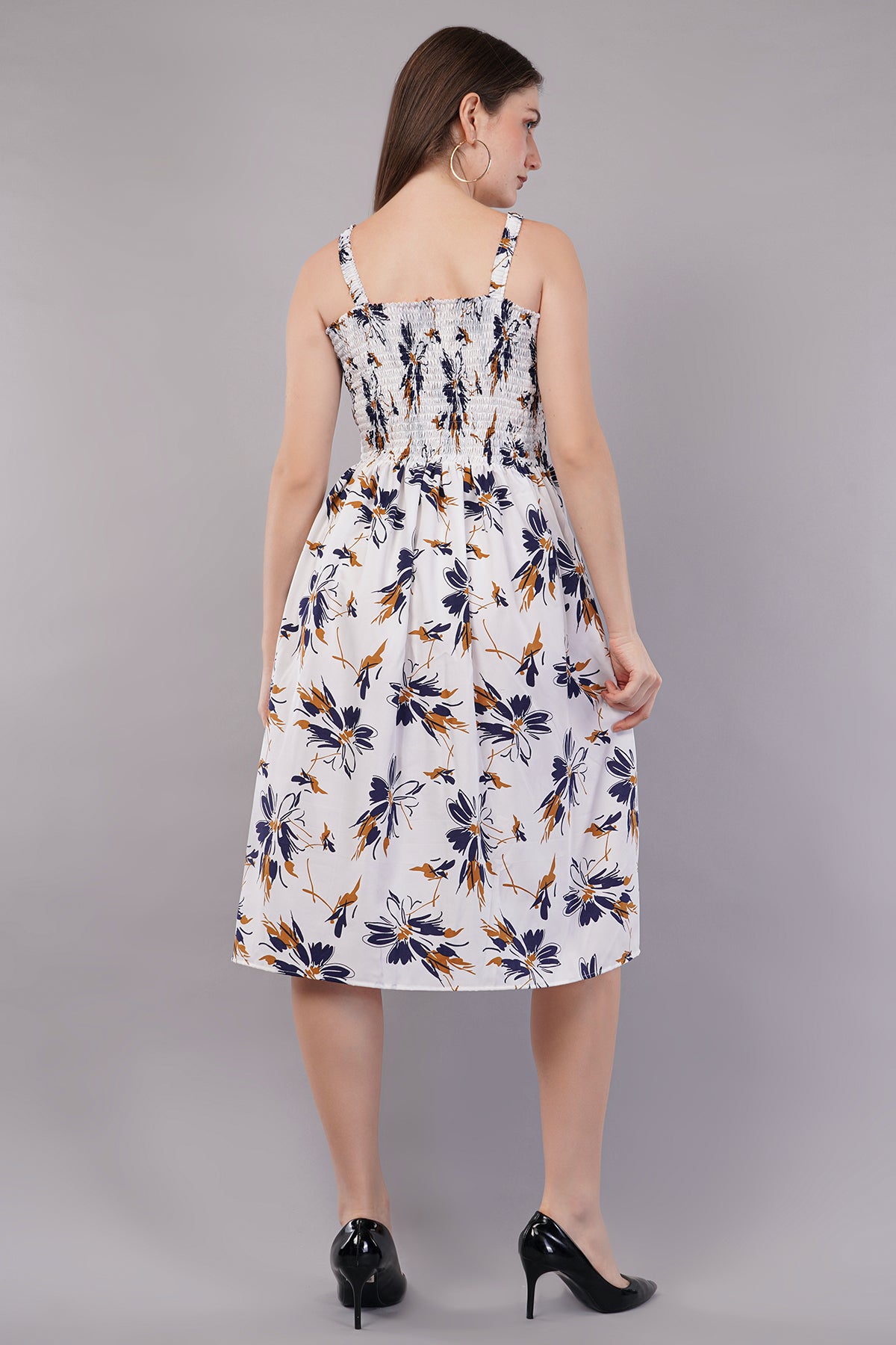 Floral Print Fit & Flare Dress