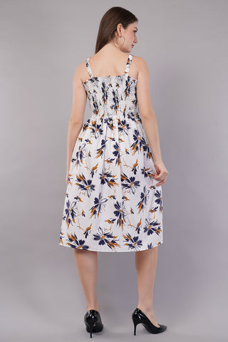 Floral Print Fit & Flare Dress