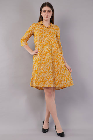 Women Printed Fit & Flare Dress