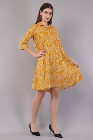 Women Printed Fit & Flare Dress