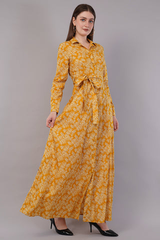 Midi Dress with Floral Print