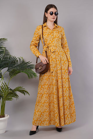 Midi Dress with Floral Print