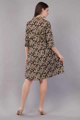 Women Printed Fit & Flare Dress