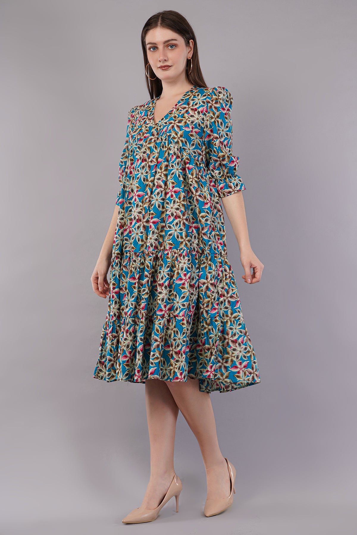 Women Printed Fit & Flare Dress