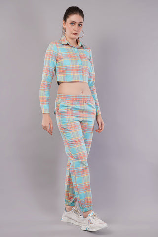 Women Checked Co-ord Set