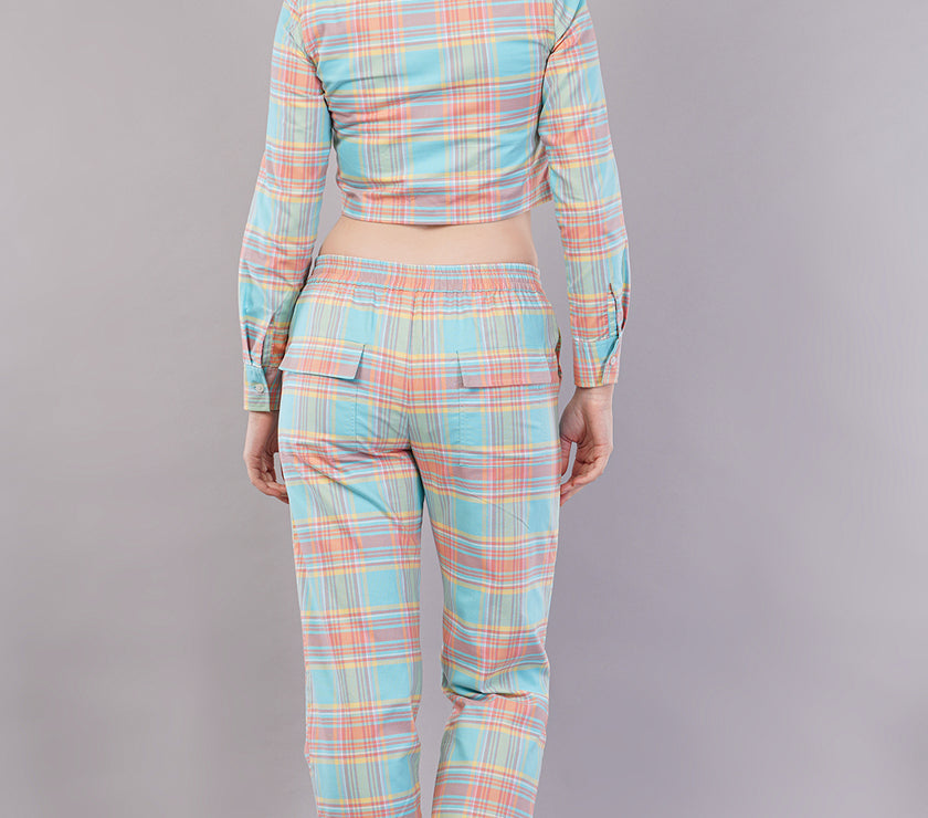 Women Checked Co-ord Set