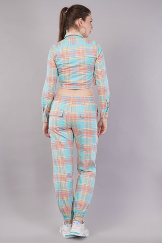 Women Checked Co-ord Set