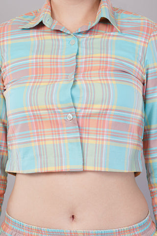 Women Checked Co-ord Set