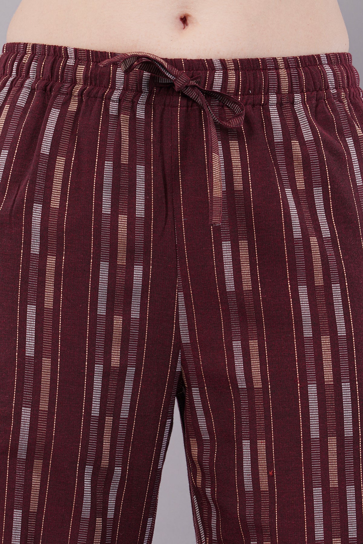 Striped Wide Legged Trousers for Women