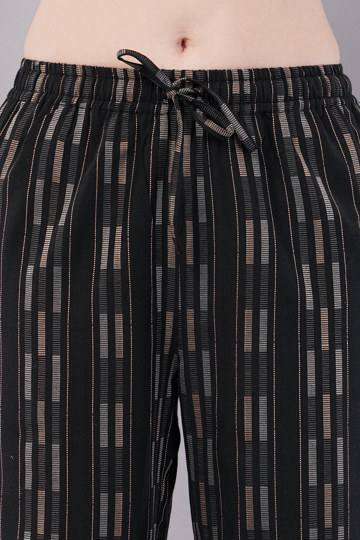 Striped Wide Legged Trousers for Women