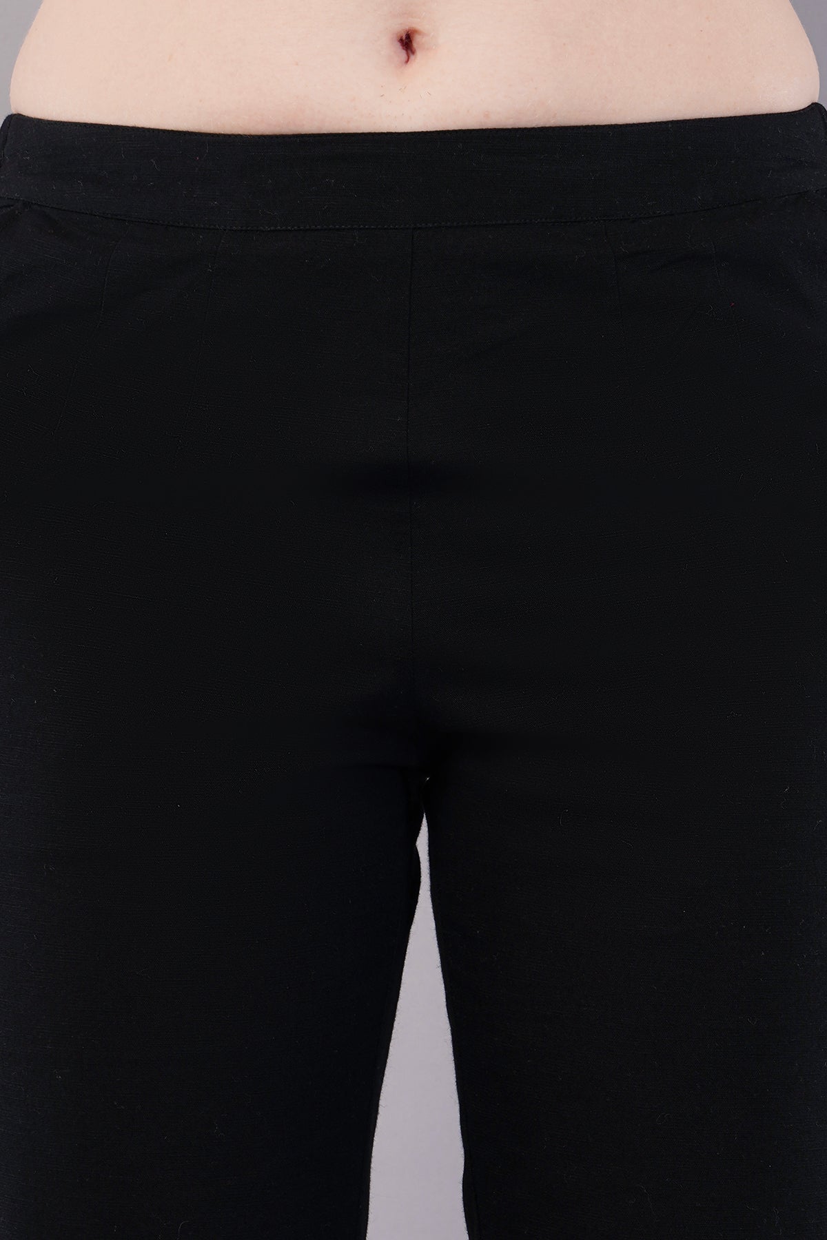 Flat-Front Slim Fit Pants with Insert Pockets