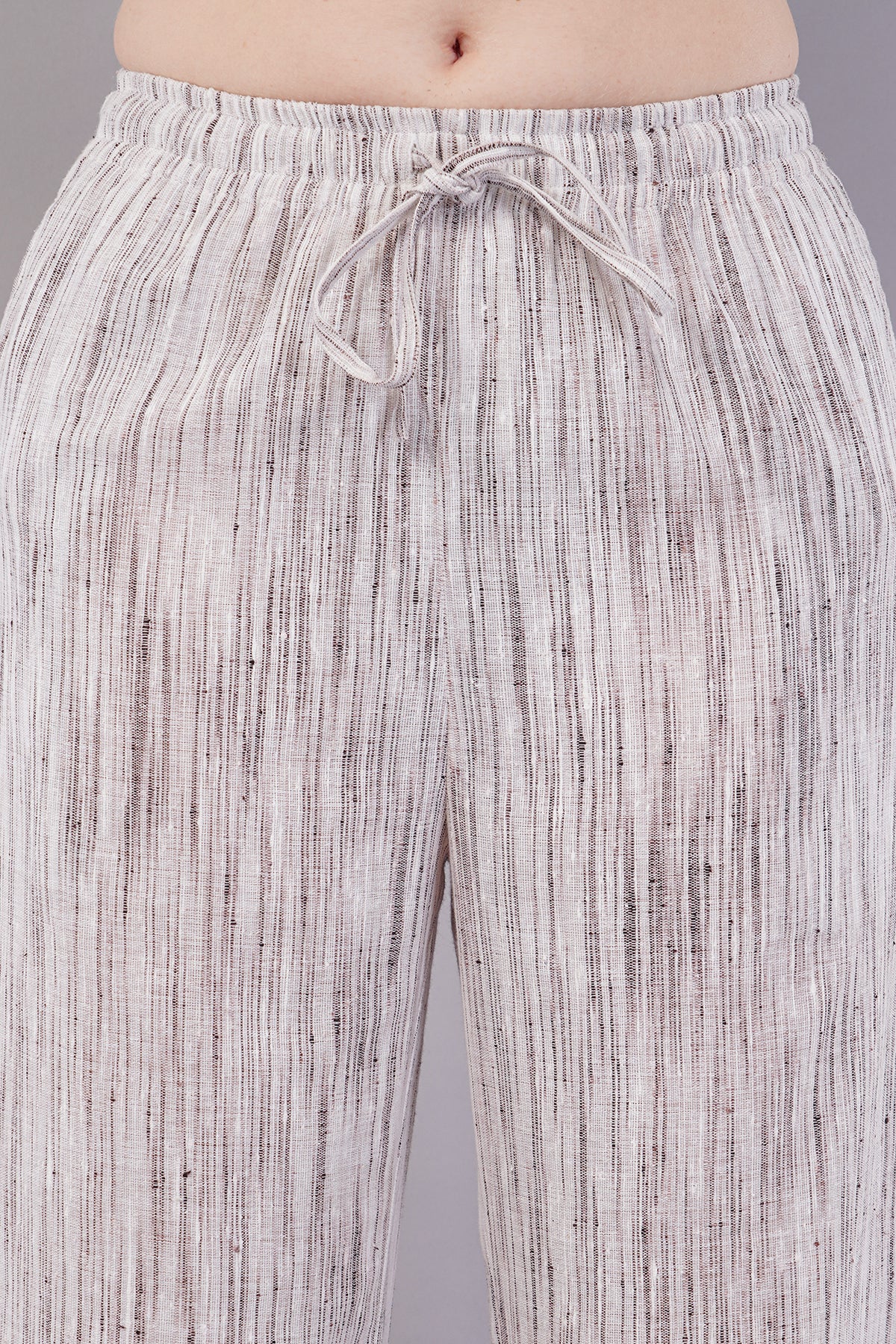 Striped Wide Legged Trousers for Women