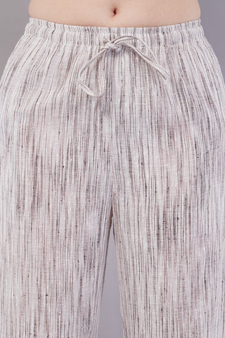 Striped Wide Legged Trousers for Women