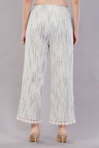 Striped Wide Legged Trousers for Women