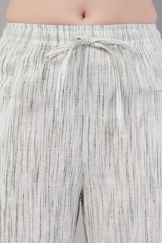 Striped Wide Legged Trousers for Women