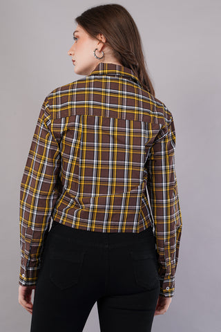 Women Checked Regular Fit Shirt