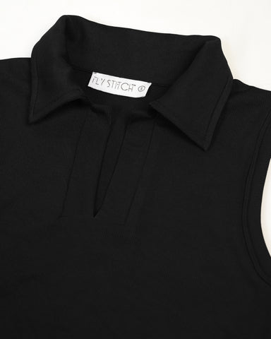 Women’s Sleeveless Ribbed Crop Top