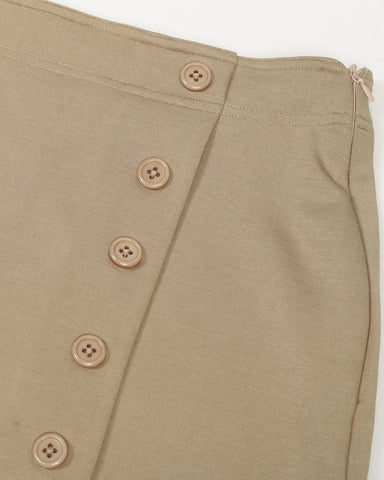 Women Solid Asymmetric Mini Skirt