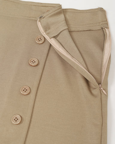 Women Solid Asymmetric Mini Skirt