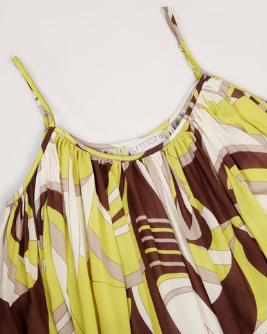 Tropical Print Fit & Flare Mini Dress