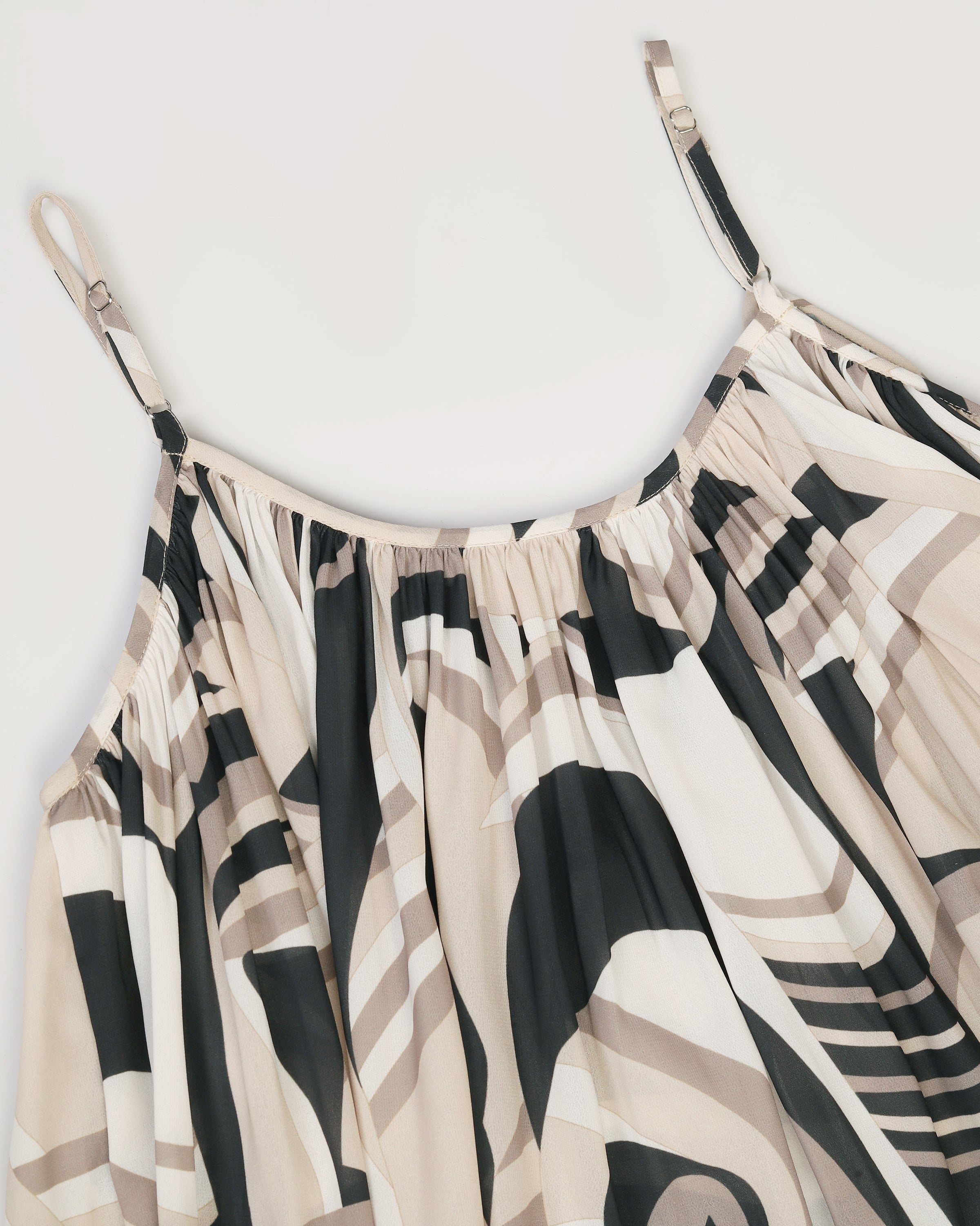 Tropical Print Fit & Flare Mini Dress